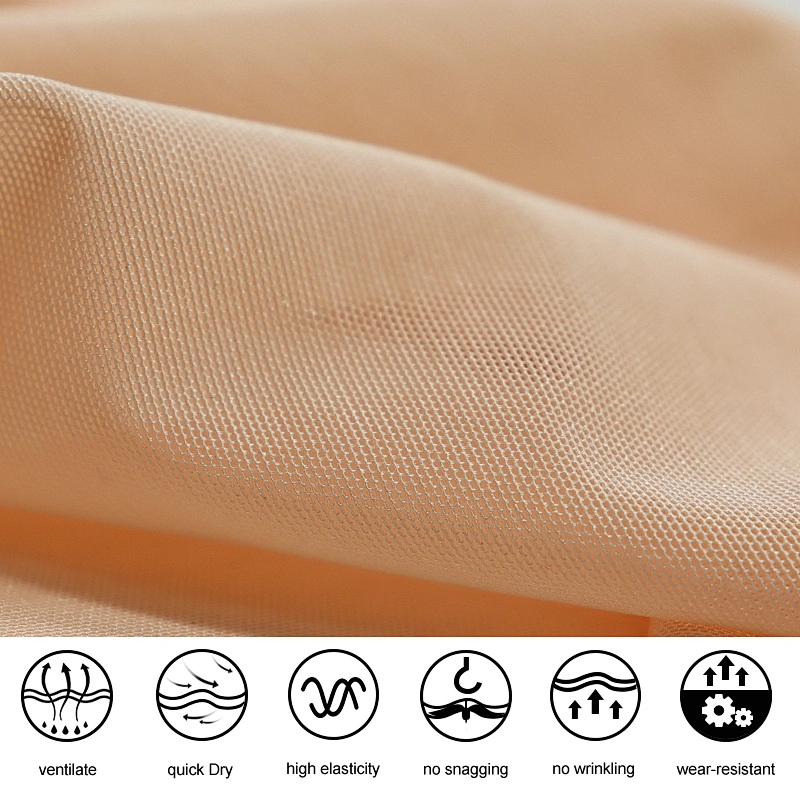 4-way stretch nylon spandex mesh warp fabric
